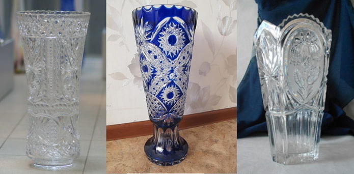 crystal vases