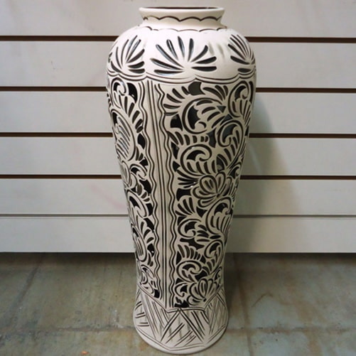 carved vase