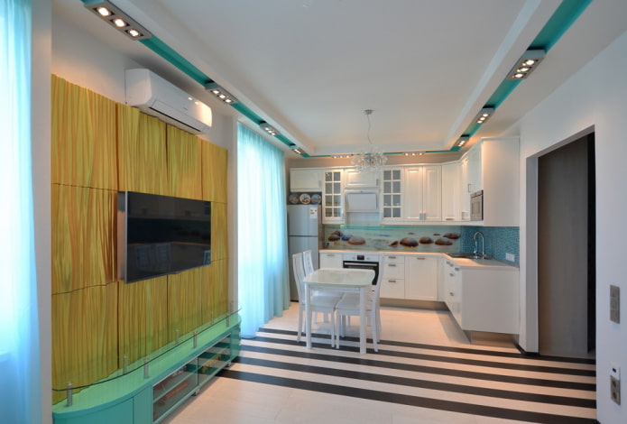 Black and white laminate