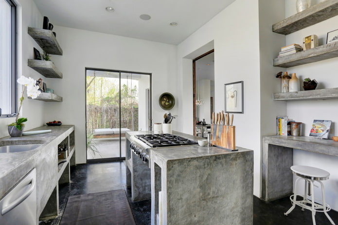 concrete kitchen island concrete kitchen island