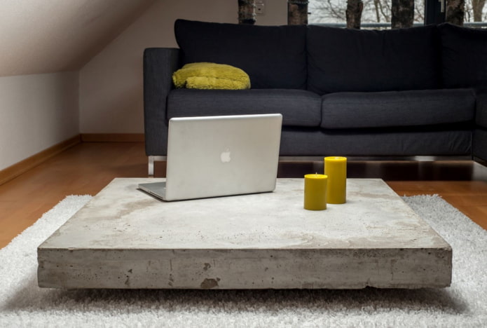 concrete coffee table concrete coffee table