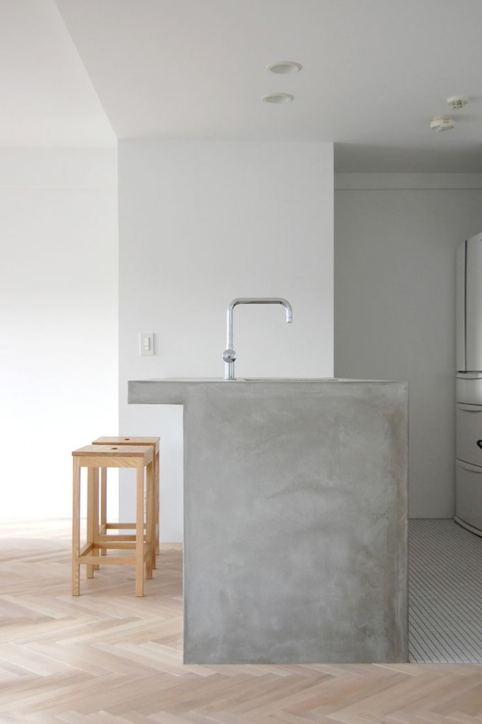 concrete kitchen island concrete kitchen island