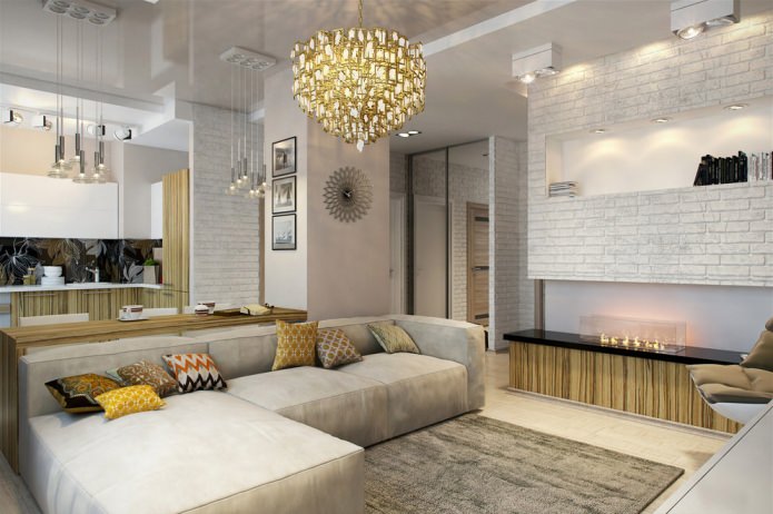 apartment design 58 sq. m. apartment design 58 sq. m.