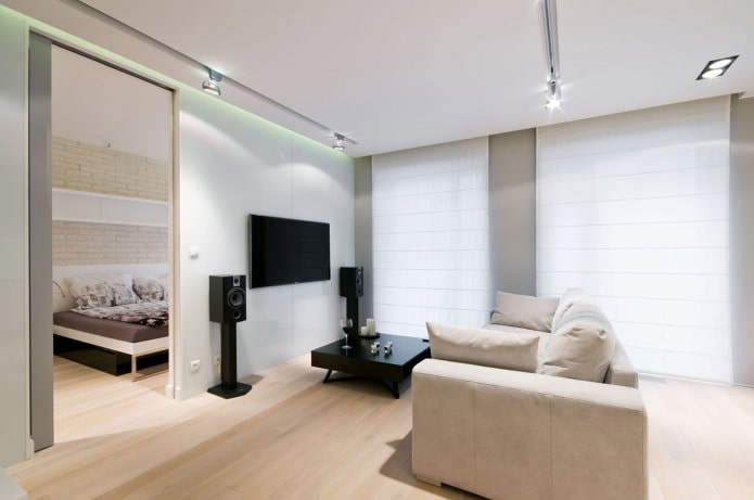 apartment design in light colors