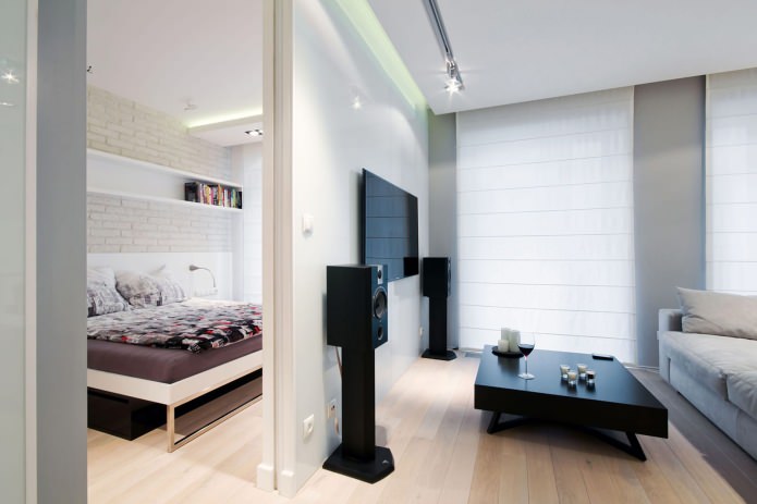 apartment design in light colors