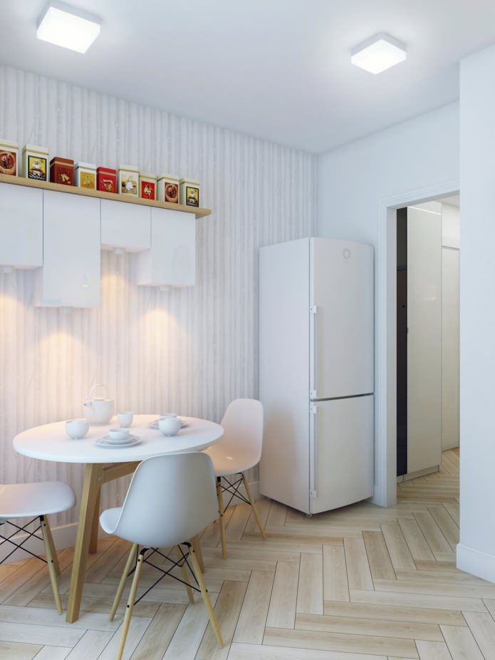 kitchen in apartment design 37 sq. m.