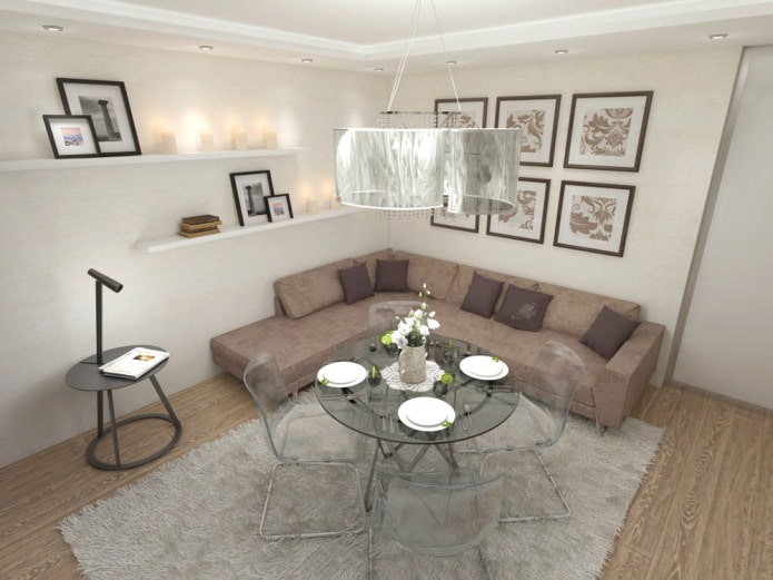 combined kitchen-living room combined kitchen-living room