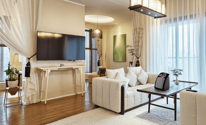 fan heater in the interior