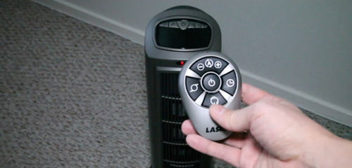 electronic system with fan heater control panel