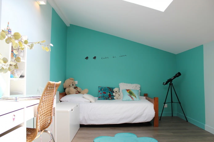 turquoise wall in the nursery turquoise wall in the nursery