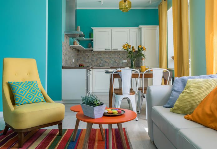 yellow-turquoise room yellow-turquoise room