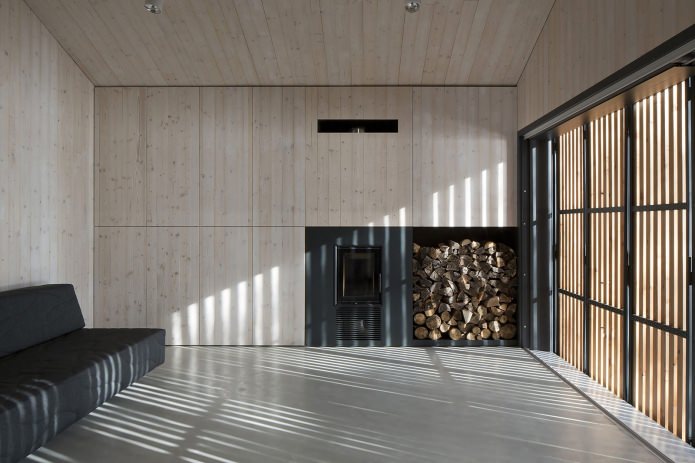 Minimalistic interior design of a small private house