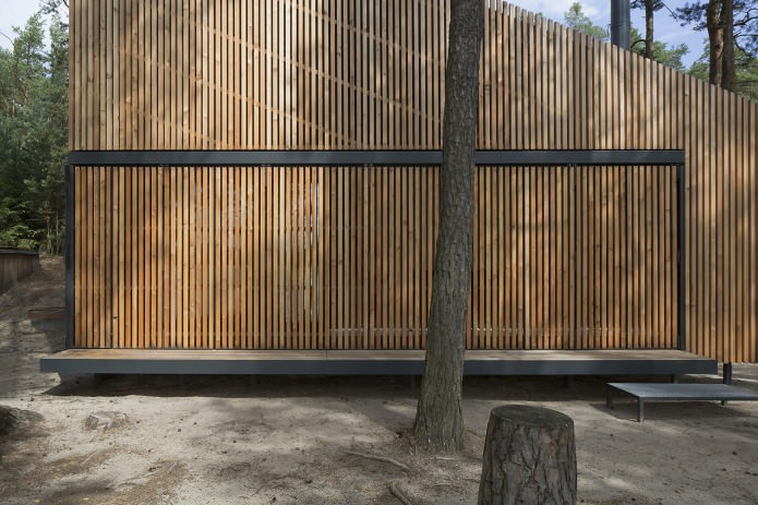 design of a small private house in the forest