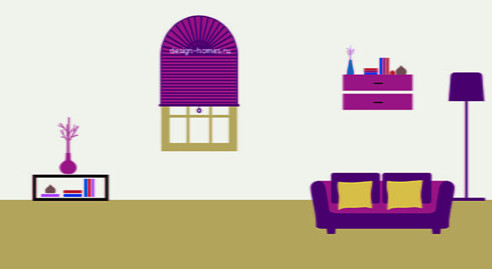 blinds-pleated on an arched window