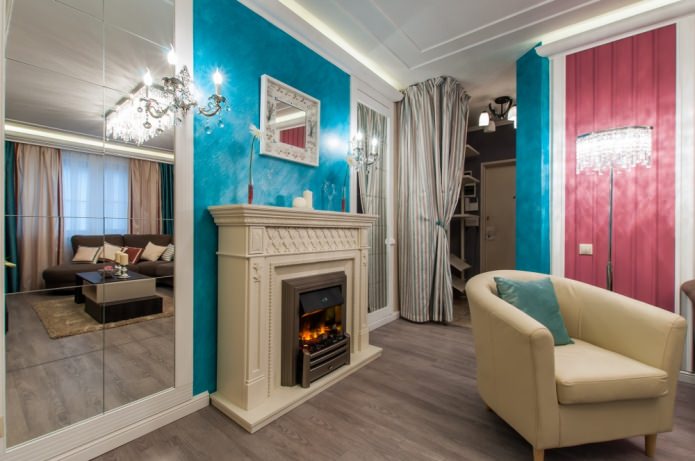 false fireplace in the interior false fireplace in the interior