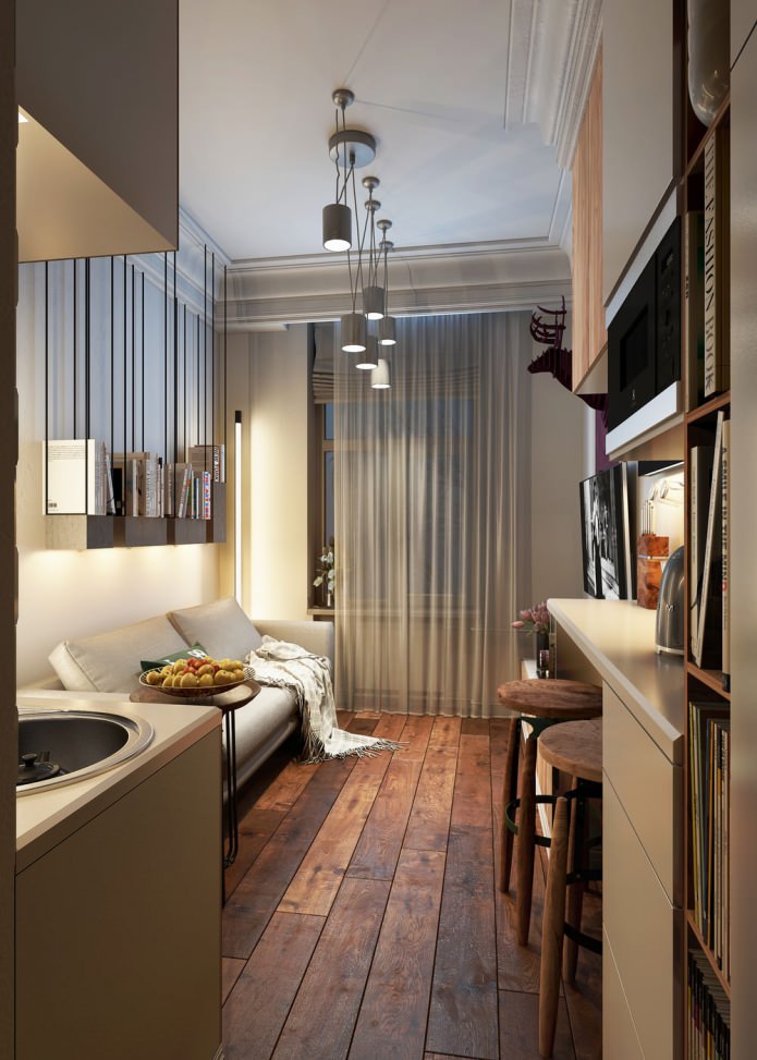 lighting in the interior of the apartment 15 sq. m. lighting in the interior of the apartment 15 sq. m.