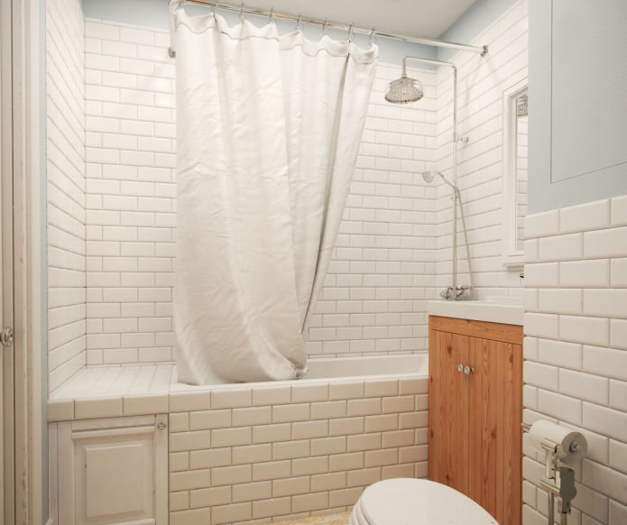 bathroom in a studio apartment