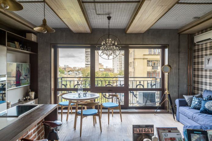 living room in loft style living room in loft style