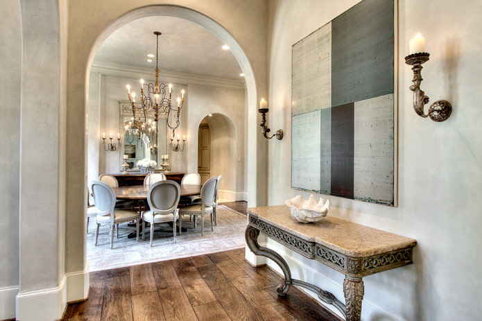 arch in the form of an arc