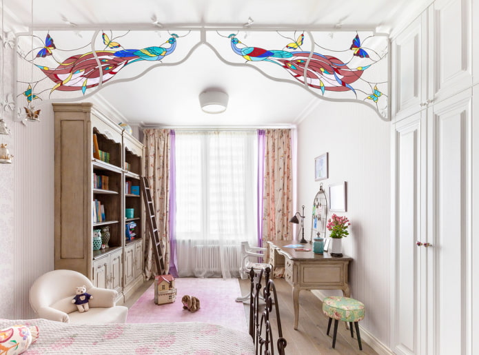Figured arch design in the nursery