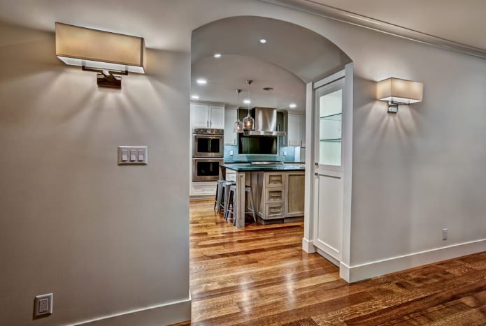 arch between kitchen and corridor arch between kitchen and corridor
