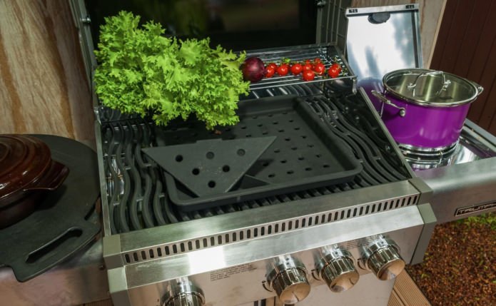 grill on the terrace