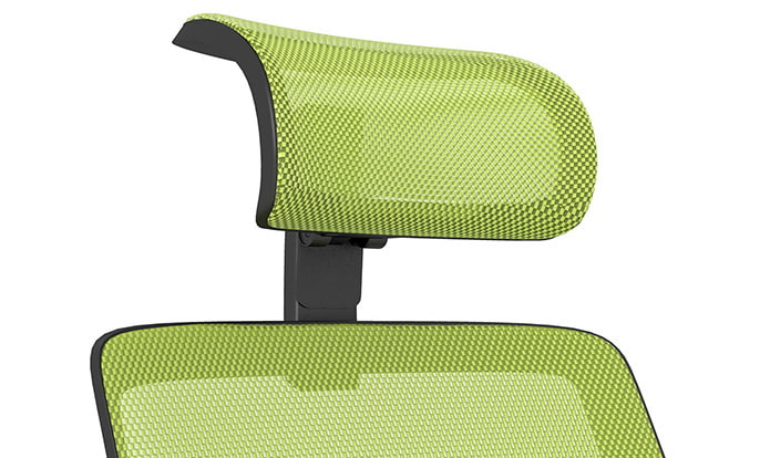 Headrest in office chair device Headrest in office chair device