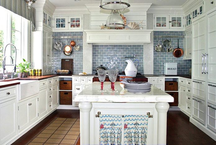 Marine kitchen interior