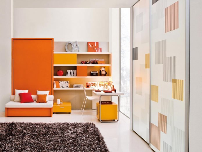 Orange children's room
