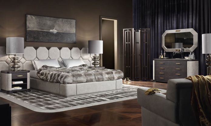 art deco bedroom interior