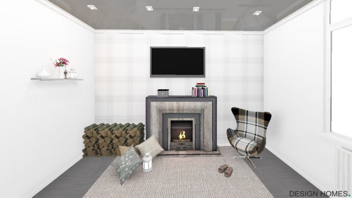 dark ceiling and floor, light walls dark ceiling and floor, light walls