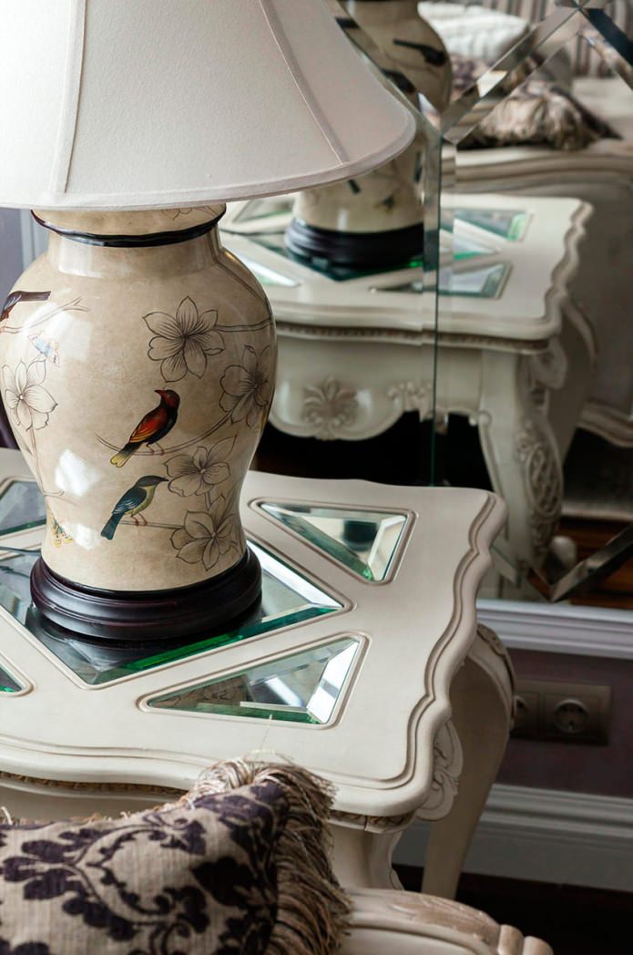 table lamp in the interior