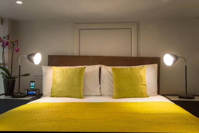 bedroom on the second level