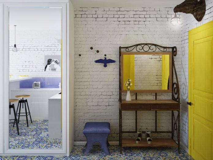 entrance hall in the design of a studio apartment of 24 sq. m. entrance hall in the design of a studio apartment of 24 sq. m.