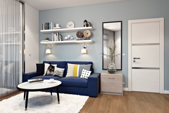 Design of a modern small apartment Design of a modern small apartment