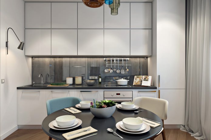 kitchen in apartment design 41 sq. m. kitchen in apartment design 41 sq. m.