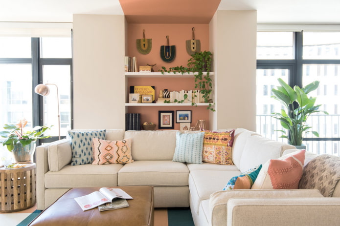 peach living room peach living room