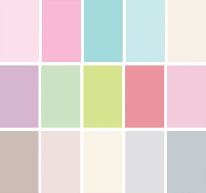 pastel shades pastel shades