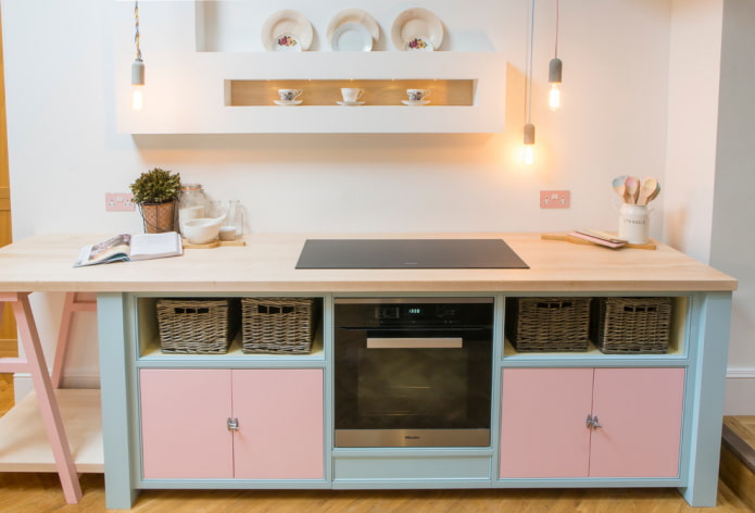kitchen design in pastel colors kitchen design in pastel colors
