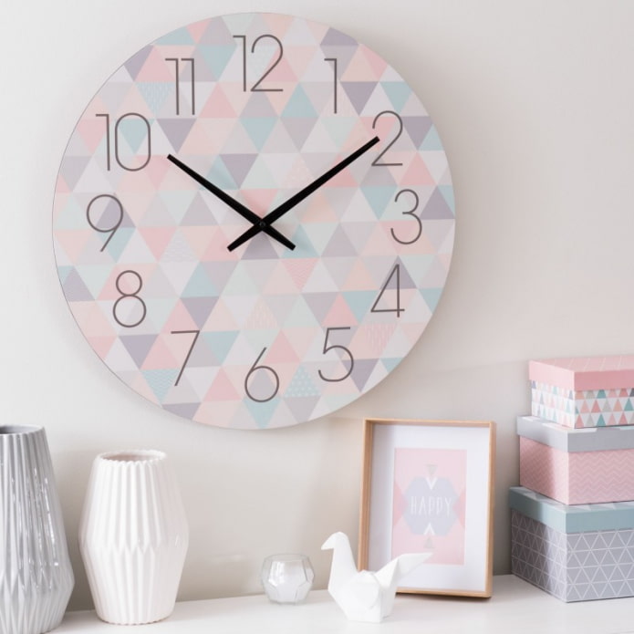 clock in pastel colors clock in pastel colors