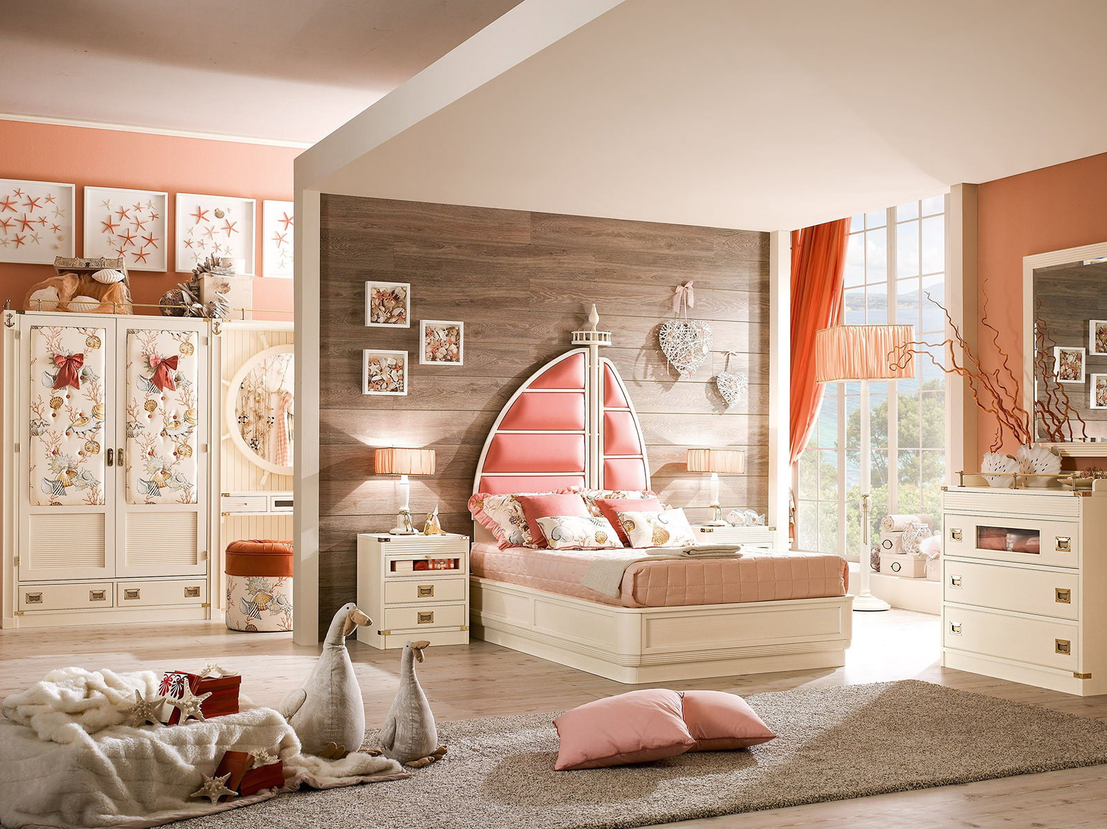 Beige kids room