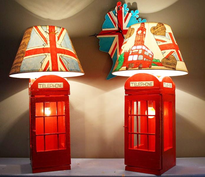 nightlights in the children's room in the English style