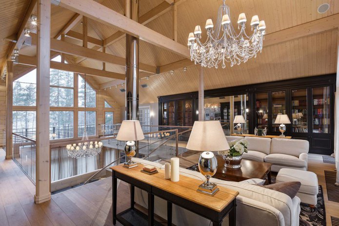 hall on the second floor with a sofa hall on the second floor with a sofa