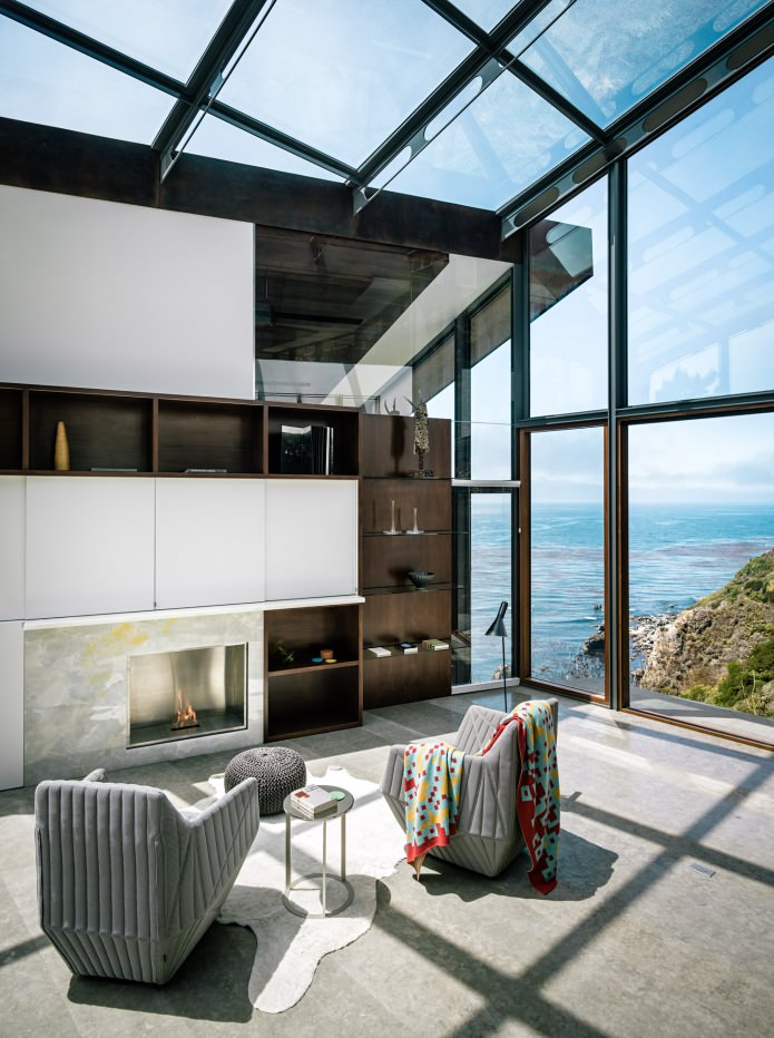 house interior on a cliff house interior on a cliff