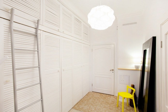 white hallway design