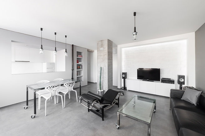 Modern pendant lights in the interior Modern pendant lights in the interior