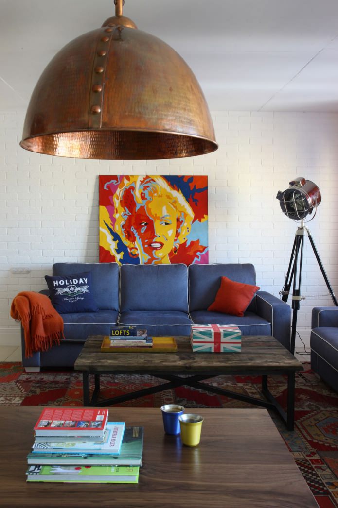 living room in pop art style living room in pop art style