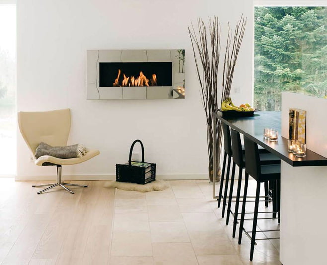 Photos of decorative fireplaces in the interior Photos of decorative fireplaces in the interior