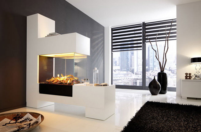 Photos of decorative fireplaces in the interior Photos of decorative fireplaces in the interior