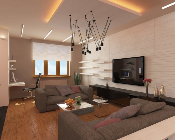 the interior of the study in the living room the interior of the study in the living room